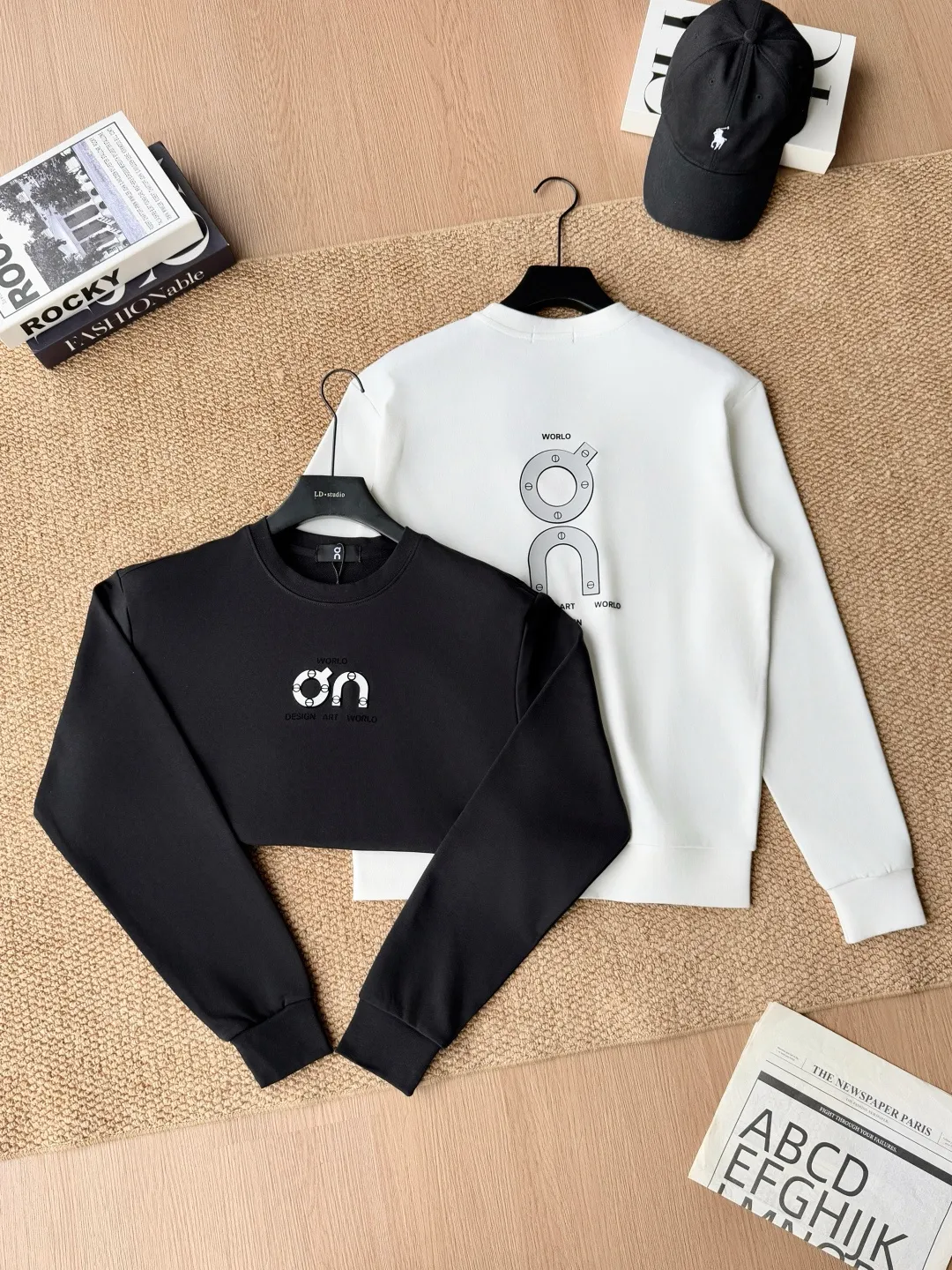 Club Tgraphic 2026 Autumn New Product Counter Same Style Printed Cotton Round Neck Sweatshirt Gram Pure Cotton Terry M.L.XL 2XL QU-W 3093